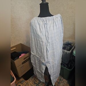 Cacique Light Blue Plaid Lounge Pants 18/20